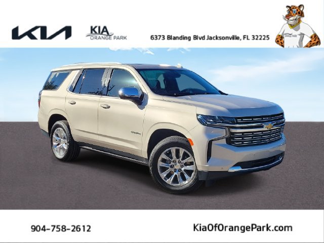 Used 2021 Chevrolet Tahoe Premier w/ Premium Package RWD image 1