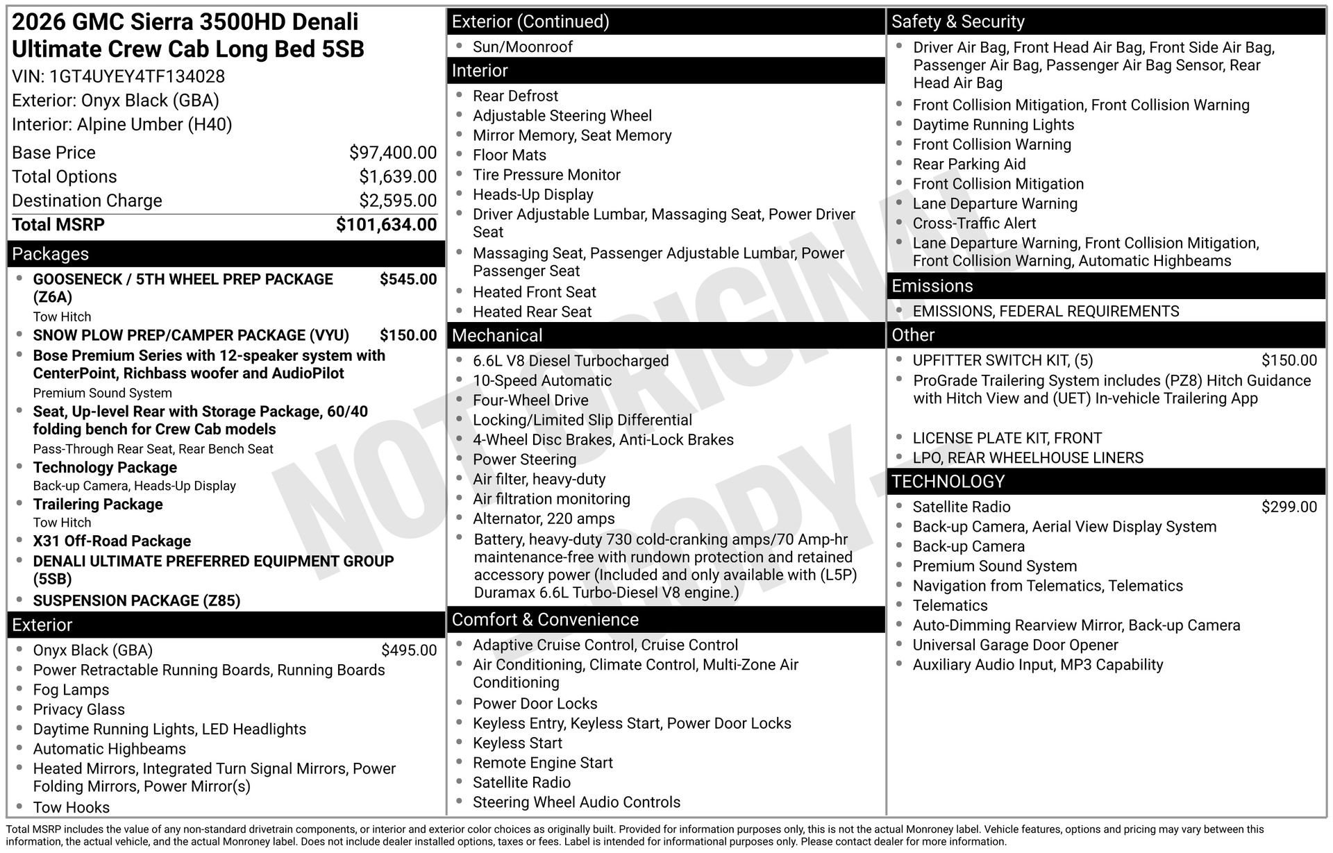 New 2026 GMC Sierra 3500 Denali Ultimate image 4