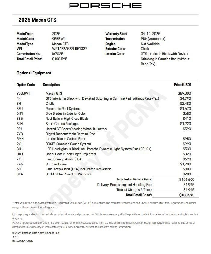 Certified 2025 Porsche Macan GTS image 6
