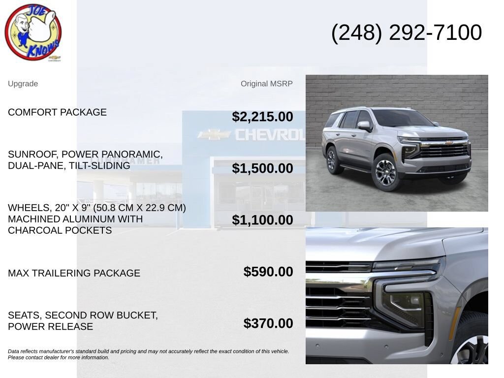 New 2026 Chevrolet Tahoe LT w/ Comfort Package AWD/4WD image 5