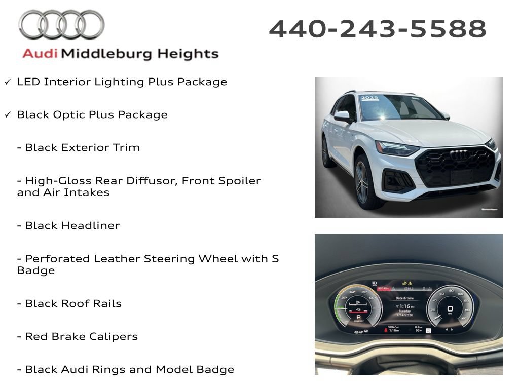 Used 2025 Audi Q5 e Premium Plus w/ Premium Plus Package AWD/4WD image 6