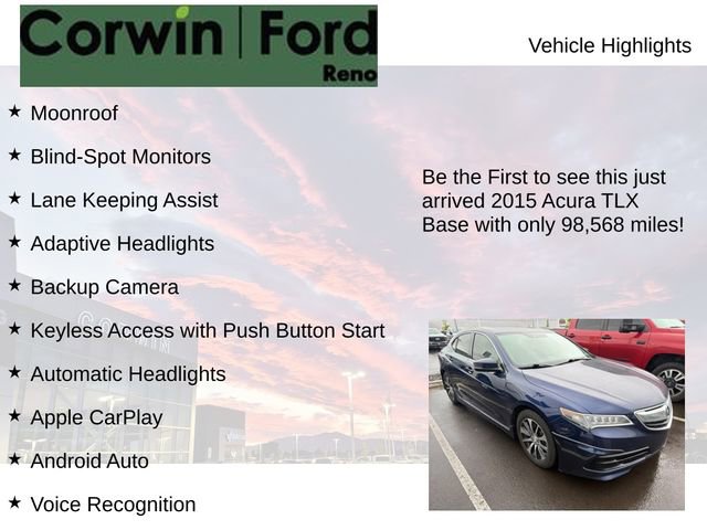 Used 2015 Acura TLX w/ Technology Package FWD image 4