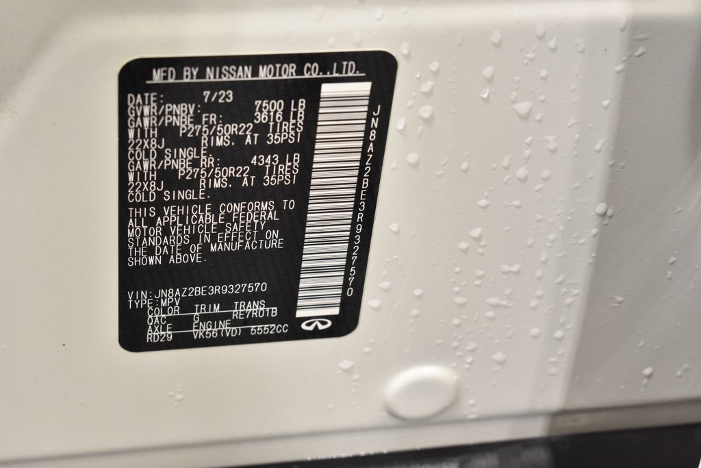 Used 2024 INFINITI QX80 Sensory image 42