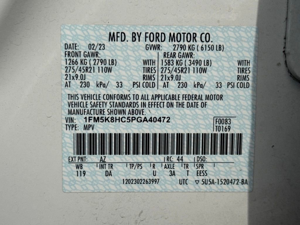 Used 2023 Ford Explorer Platinum w/ Technology Package image 32