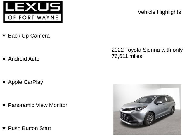 Used 2022 Toyota Sienna XLE FWD image 8