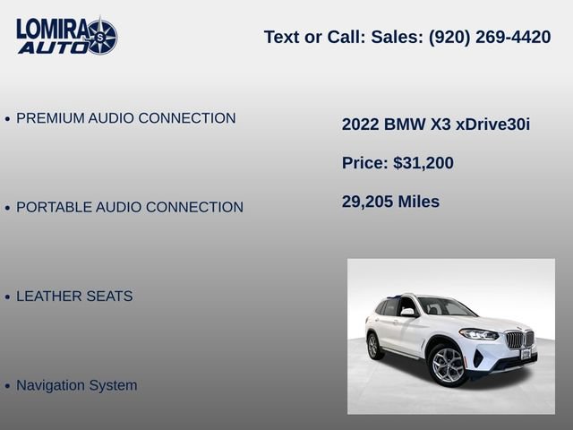 Used 2022 BMW X3 xDrive30i AWD/4WD image 21
