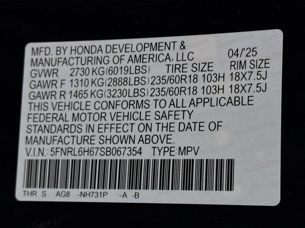 Certified 2025 Honda Odyssey EX-L image 32