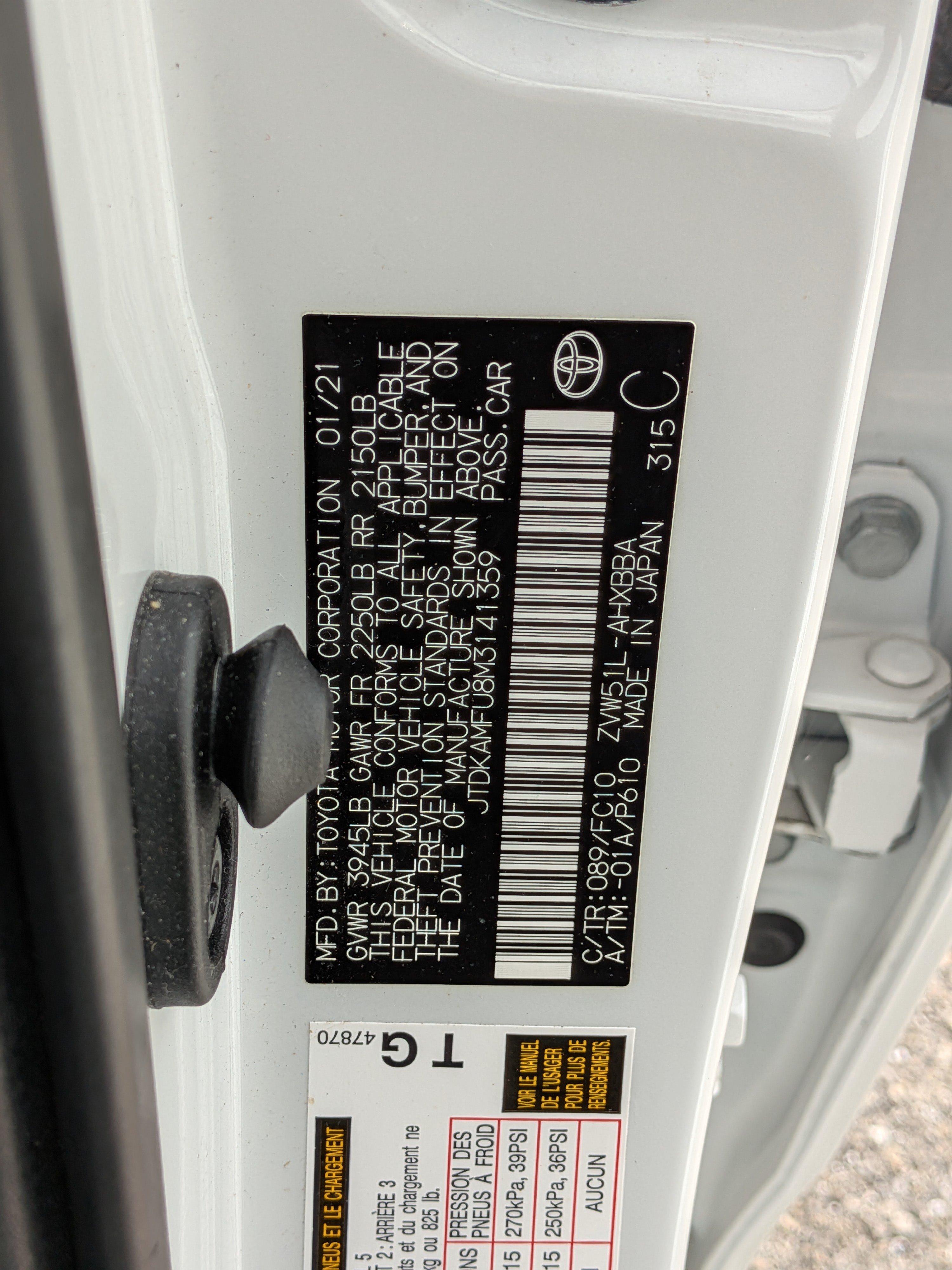 Used 2021 Toyota Prius L Eco FWD image 37