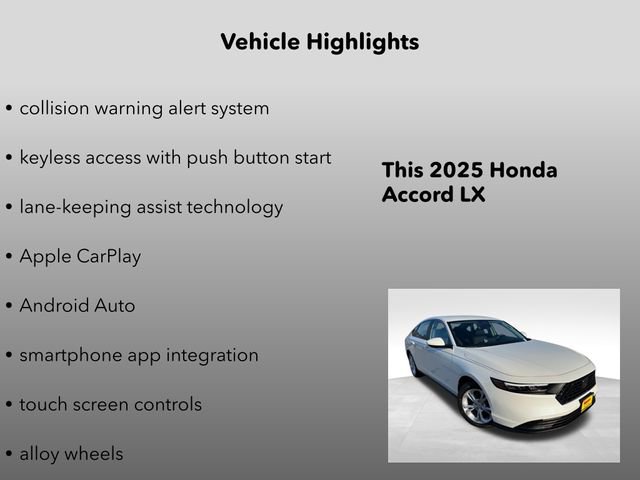 New 2025 Honda Accord LX image 10
