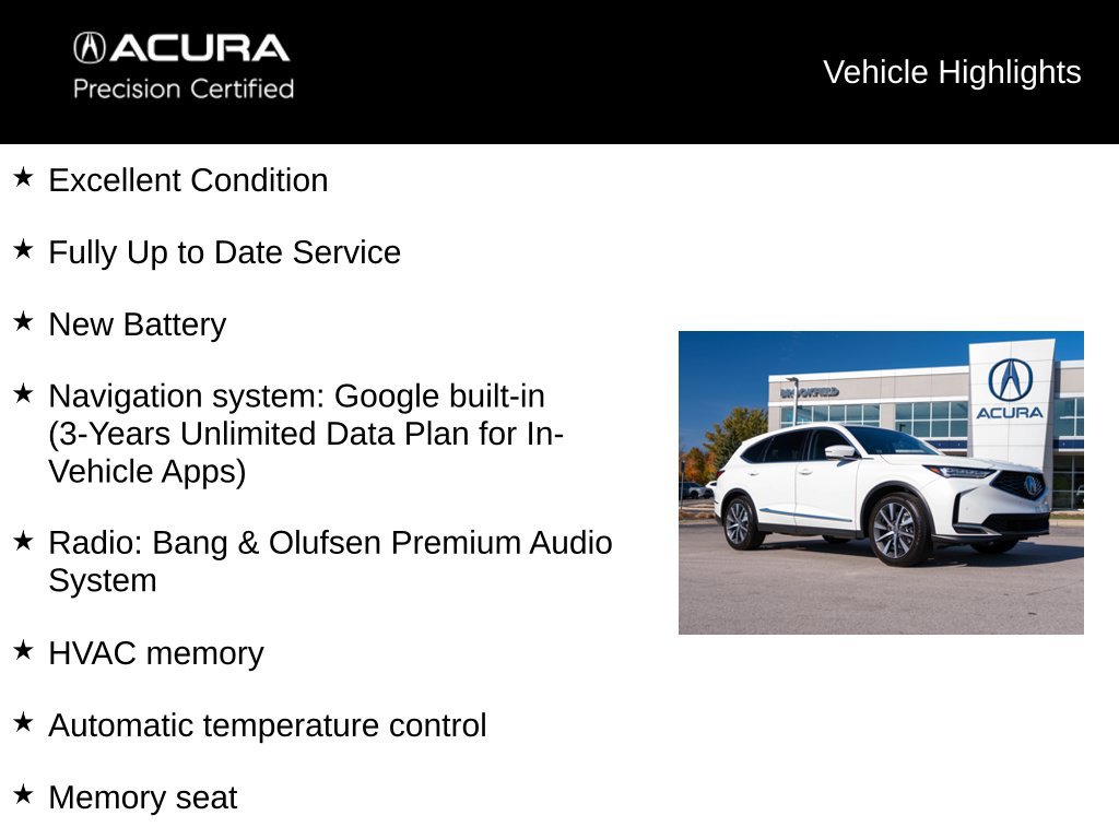 Certified 2025 Acura MDX w/ Technology Package AWD/4WD image 5