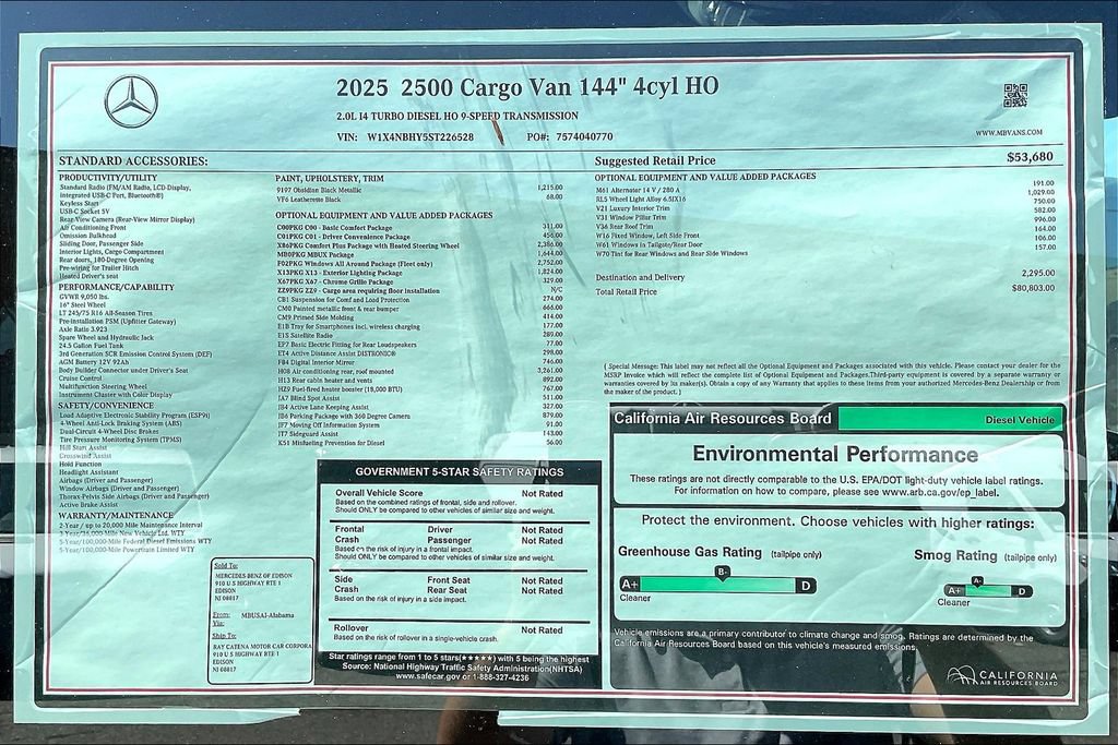 New 2025 Mercedes-Benz Sprinter 2500 image 13