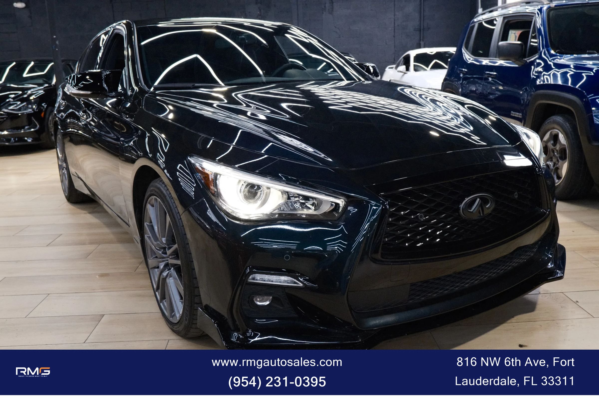 Used 2024 INFINITI Q50 Red Sport 400 w/ Black Opal Edition AWD/4WD image 3