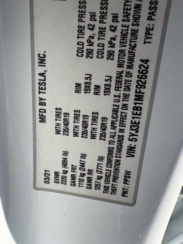 Used 2021 Tesla Model 3 Long Range AWD/4WD image 25