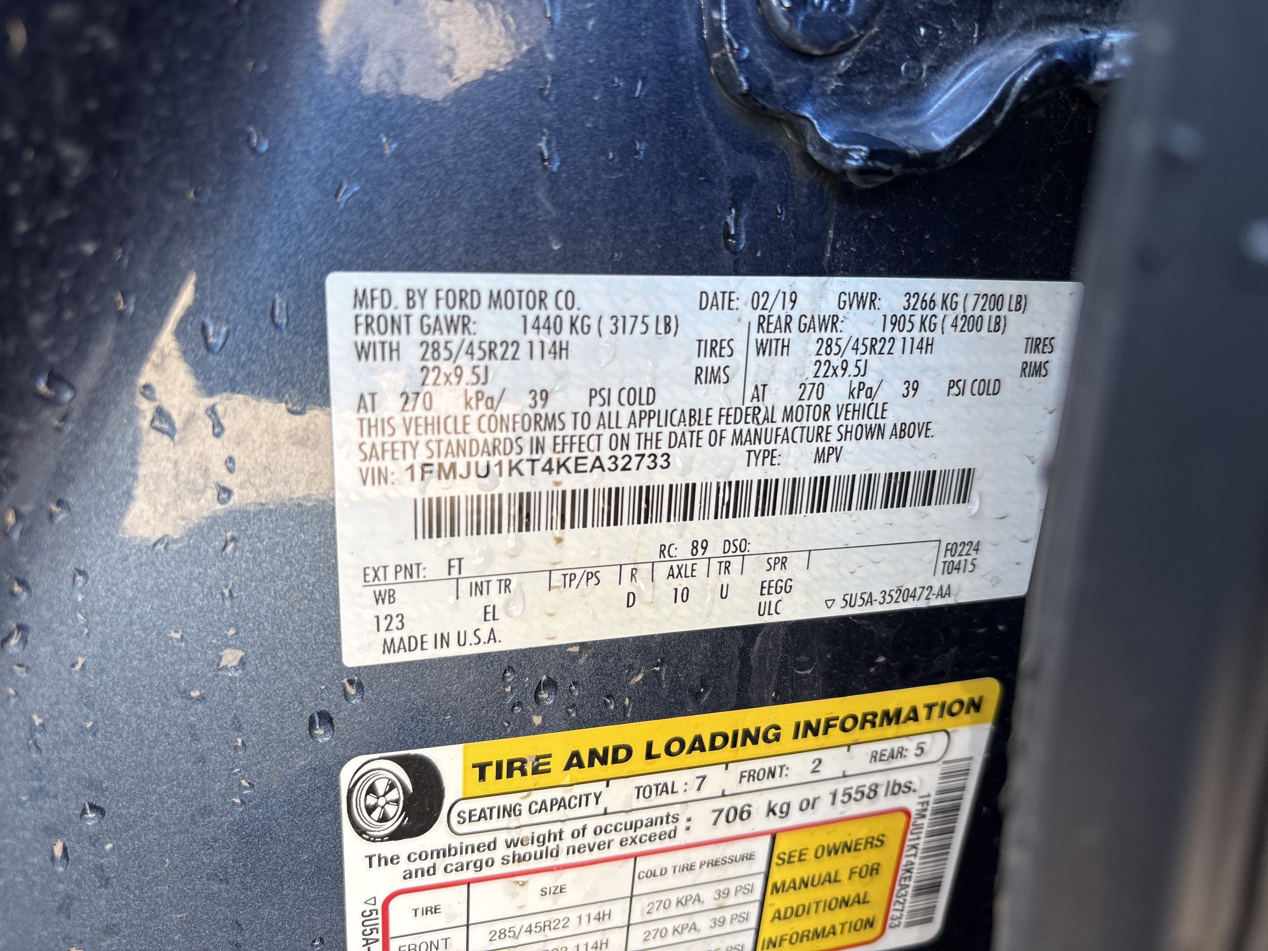 Used 2019 Ford Expedition Limited w/ Equipment Group 302A RWD image 36