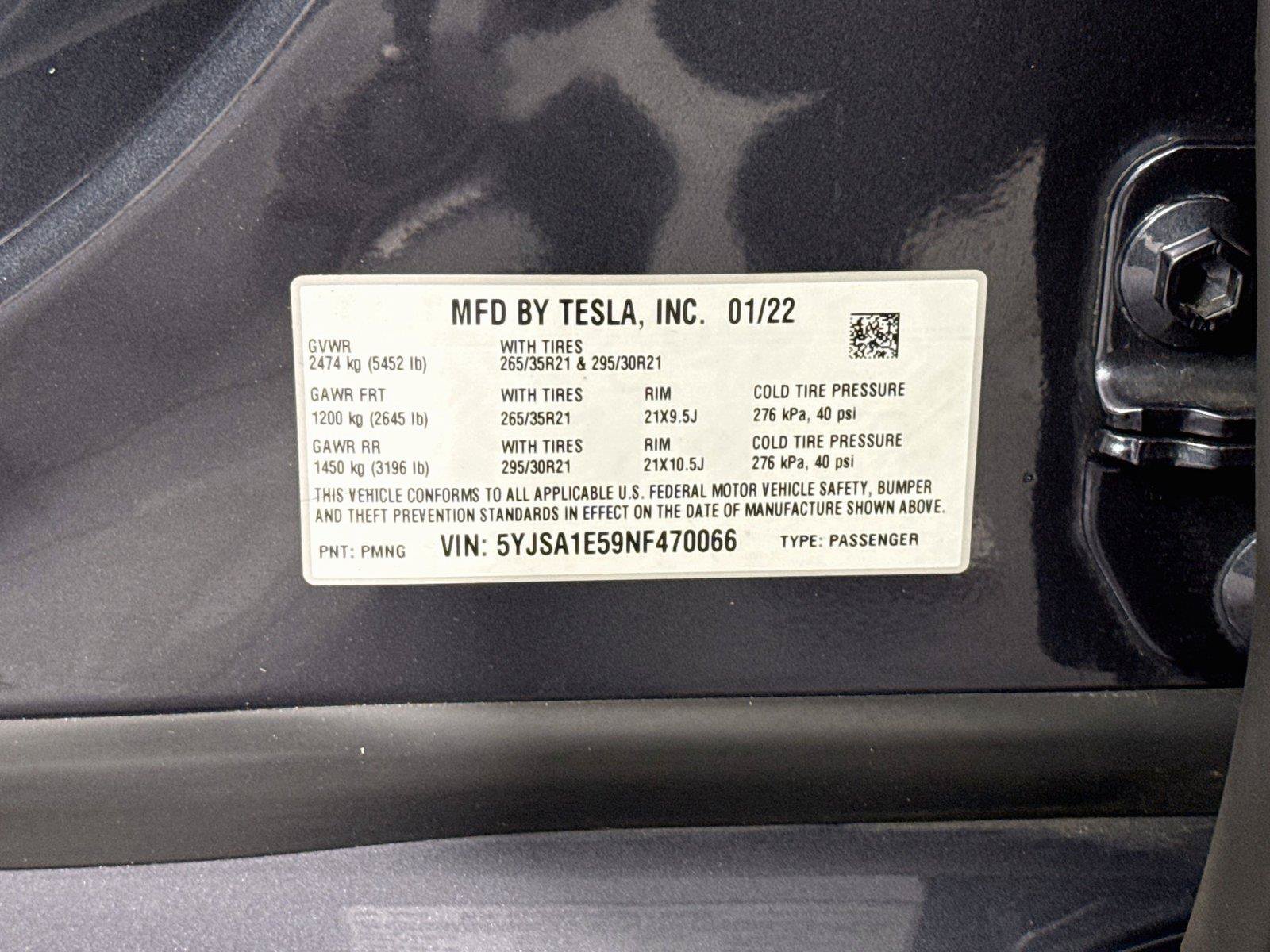 Used 2022 Tesla Model S AWD/4WD image 41