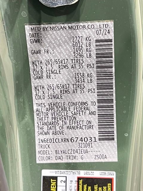 Used 2024 Nissan Frontier SV w/ SV Convenience Package RWD image 20