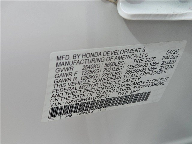 Certified 2026 Acura MDX w/ Technology Package FWD image 26