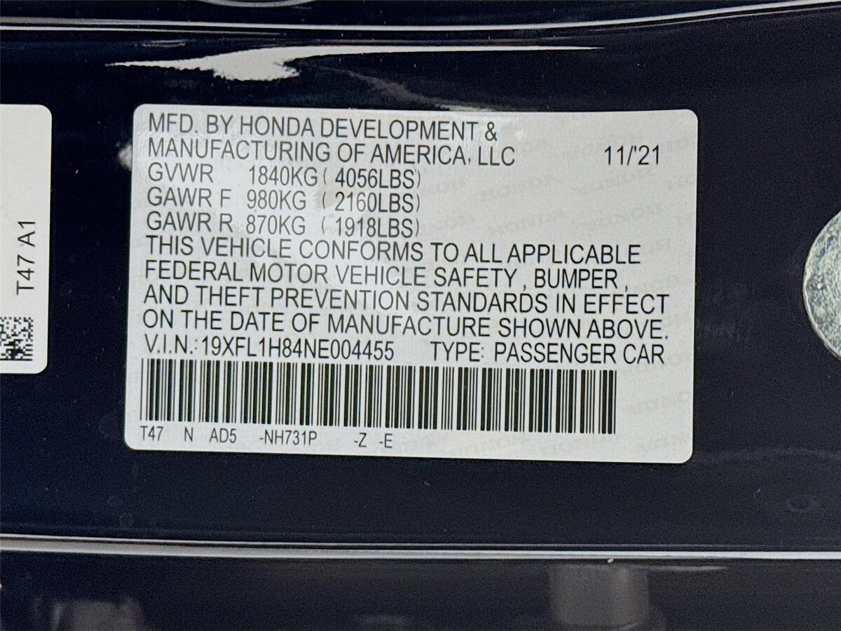 Certified 2022 Honda Civic Sport Touring image 32