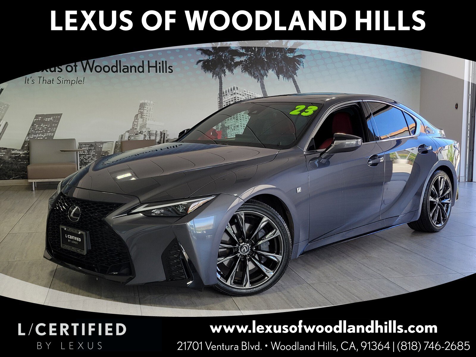Certified 2023 Lexus IS 350 F Sport w/ Accessory Package 2 image 1