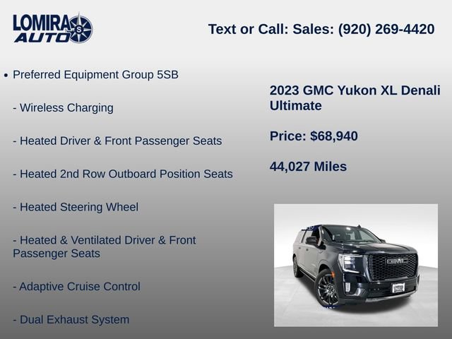 Used 2023 GMC Yukon XL Denali Ultimate AWD/4WD image 21