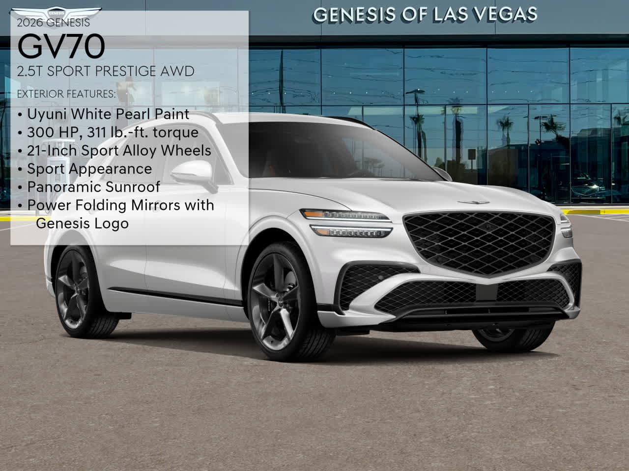 New 2026 Genesis GV70 2.5T Sport Prestige image 3