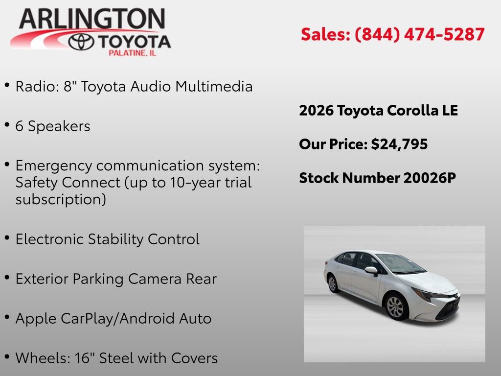 Used 2026 Toyota Corolla LE FWD image 4