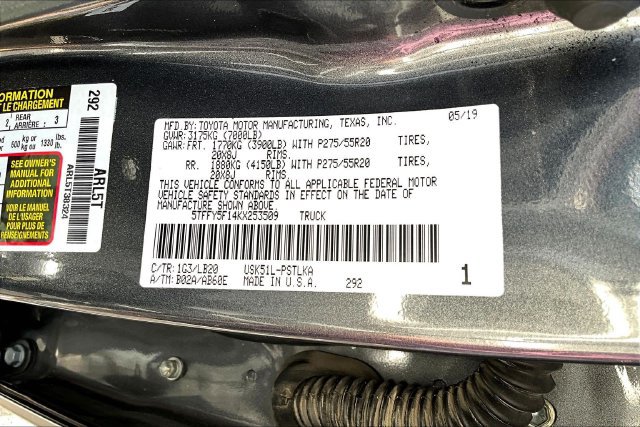 Used 2019 Toyota Tundra Limited RWD image 20