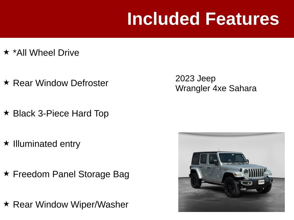 Used 2023 Jeep Wrangler Unlimited Sahara AWD/4WD image 3