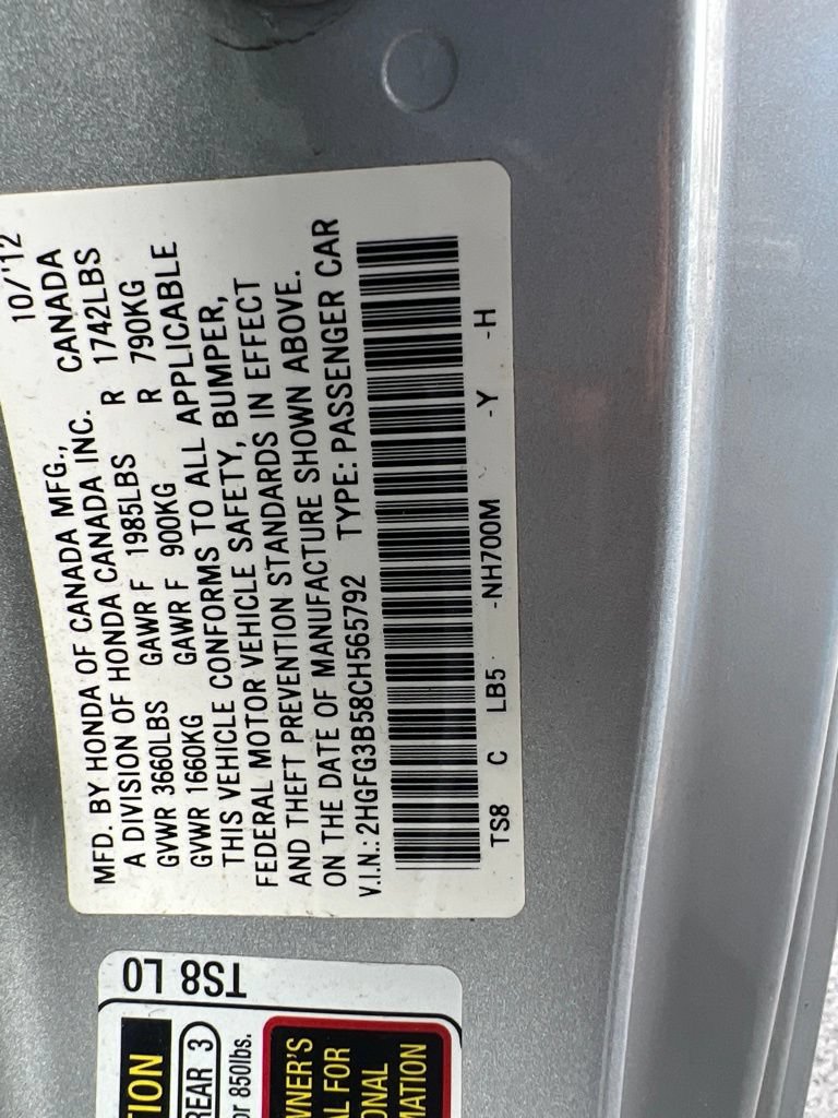 Used 2012 Honda Civic LX image 11
