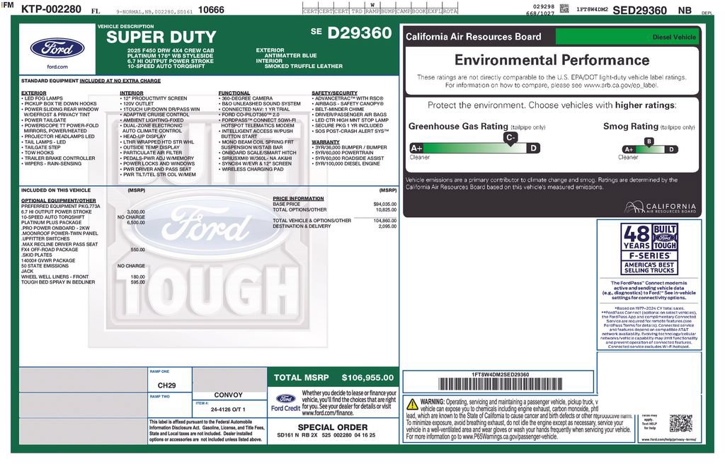 Used 2025 Ford F450 Platinum w/ Platinum Plus Package AWD/4WD image 5
