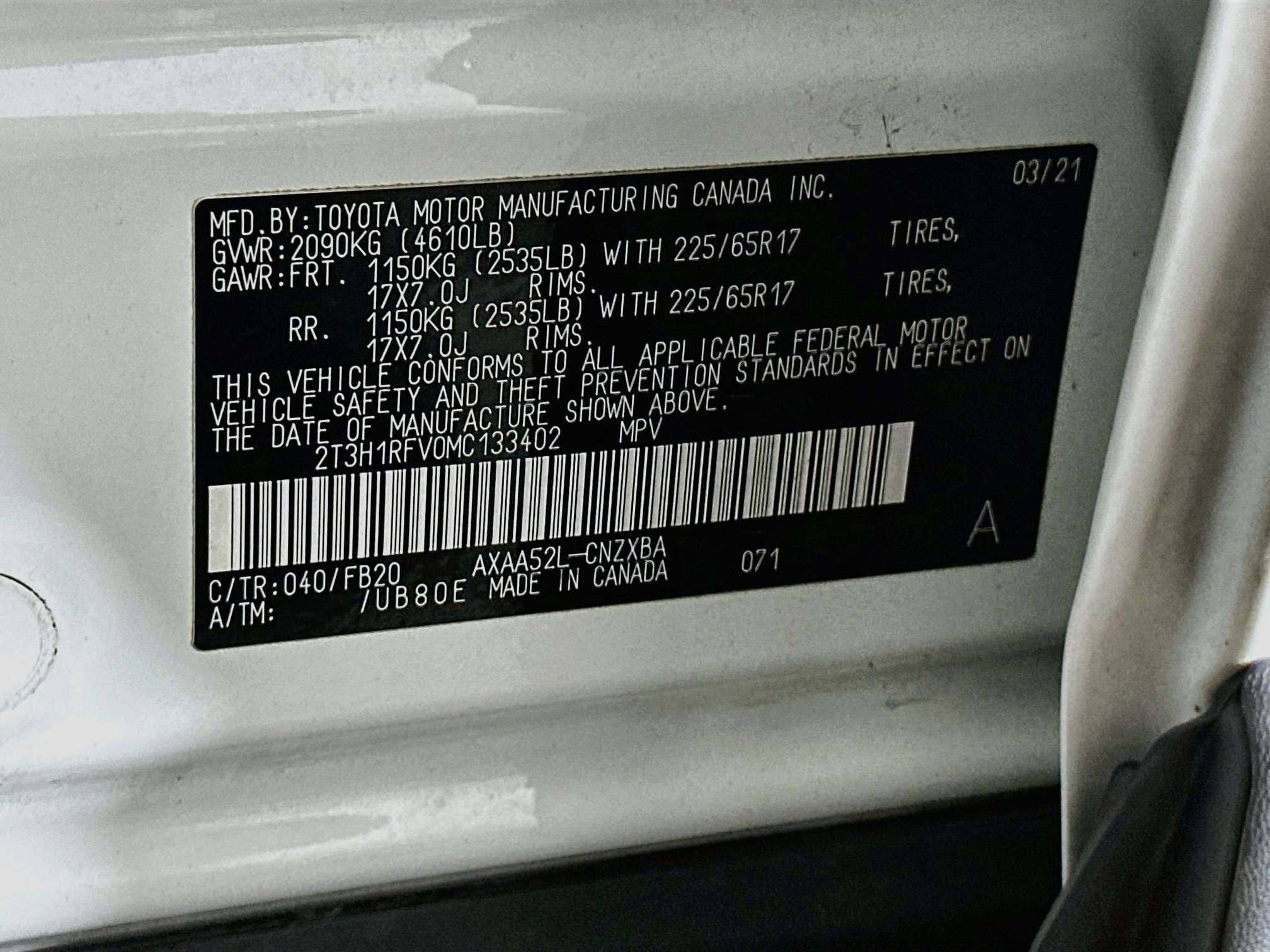 Used 2021 Toyota RAV4 LE FWD image 12