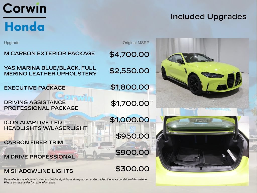 Used 2022 BMW M4 Competition w/ M Carbon Exterior Package RWD image 4