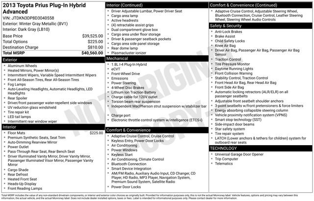 Used 2013 Toyota Prius Prime Advanced image 34