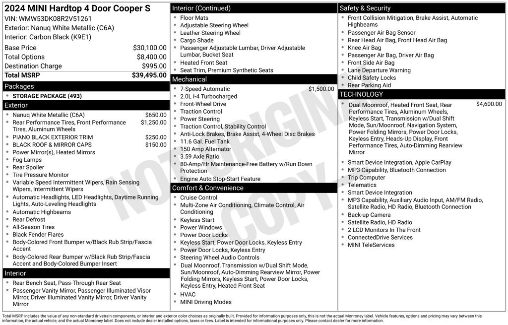 Certified 2024 MINI Cooper S FWD image 14