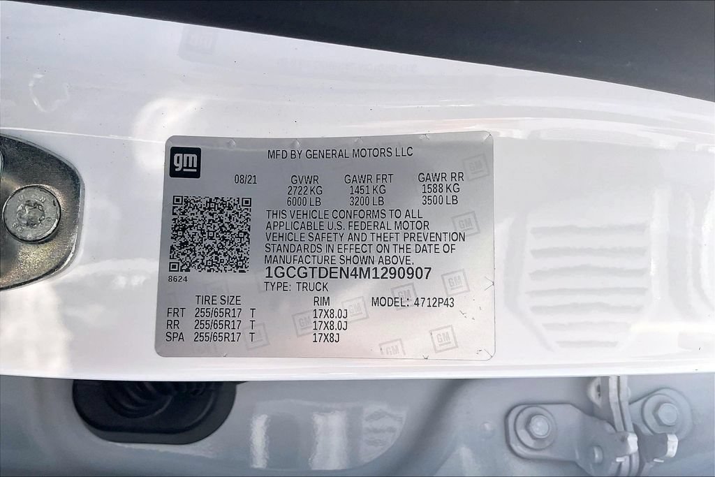 Used 2021 Chevrolet Colorado Z71 w/ Safety Package AWD/4WD image 20