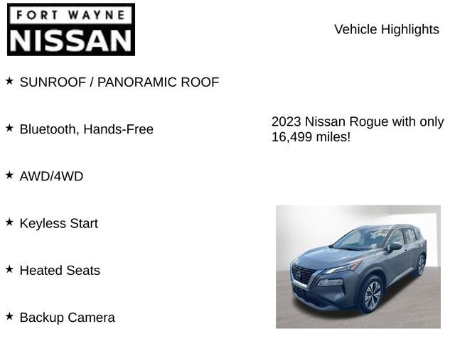 Used 2023 Nissan Rogue SV w/ SV Premium B Package image 8