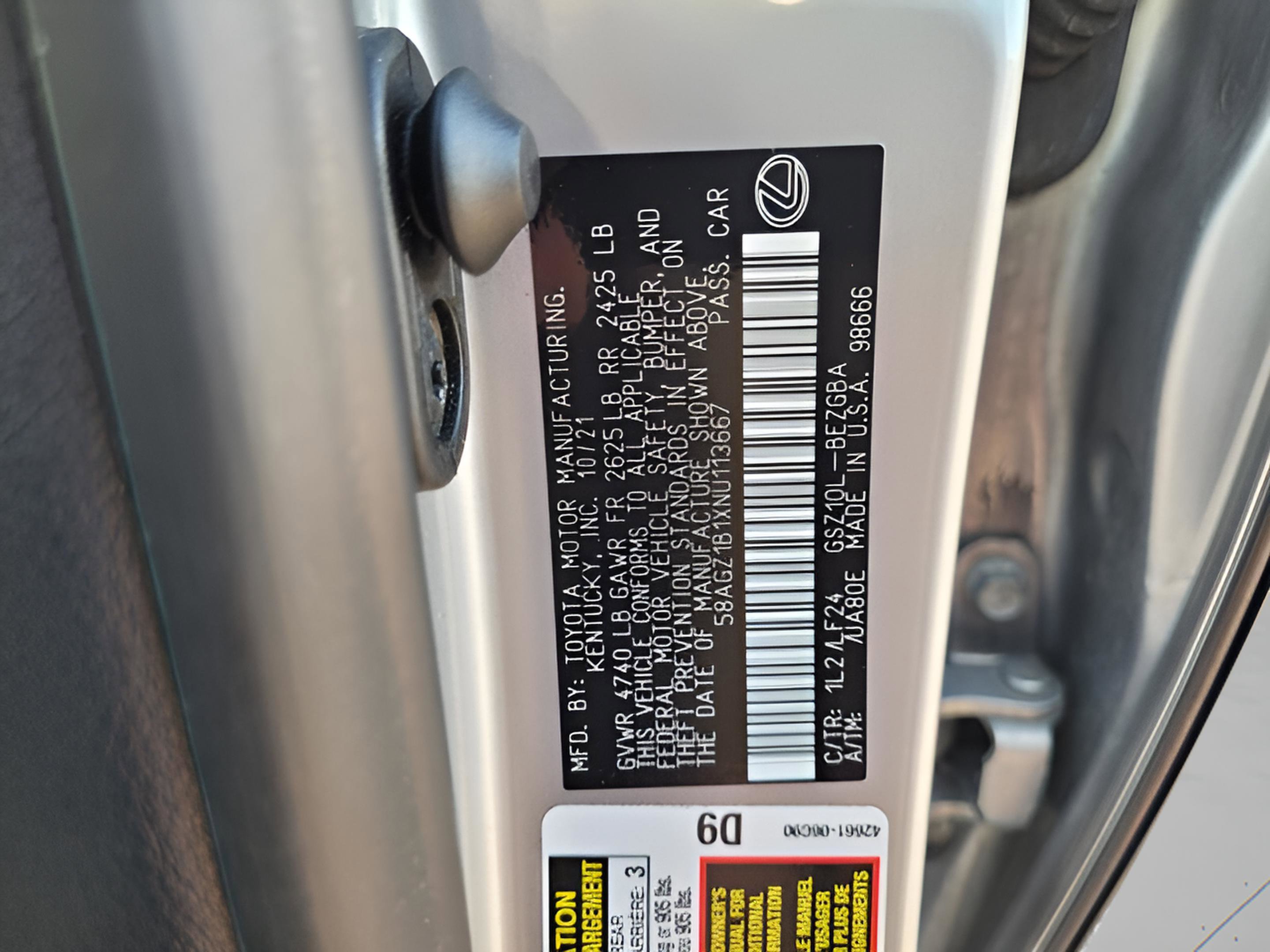 Used 2022 Lexus ES 350 F Sport image 18