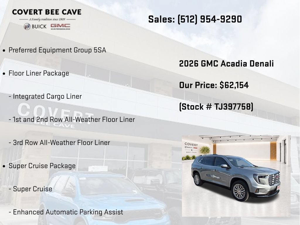 New 2026 GMC Acadia Denali w/ Super Cruise Package FWD image 7