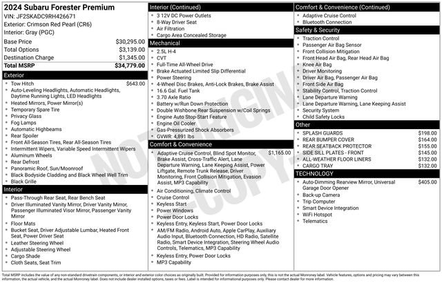 Used 2024 Subaru Forester Premium AWD/4WD image 5