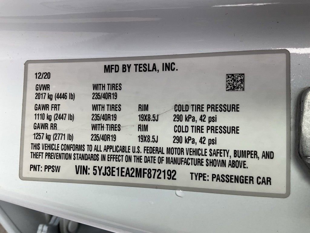Used 2021 Tesla Model 3 Standard Range Plus RWD image 22