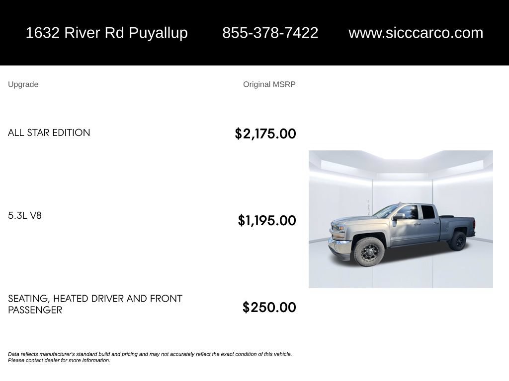 Used 2017 Chevrolet Silverado 1500 LT w/ All Star Edition AWD/4WD image 5