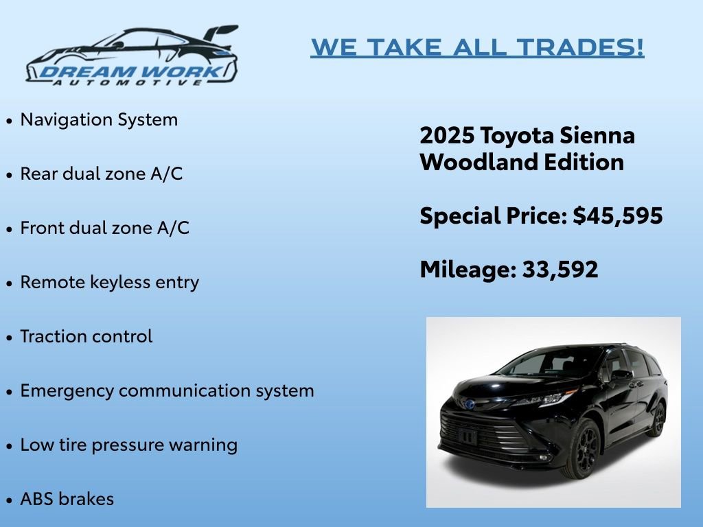 Used 2025 Toyota Sienna XLE Woodland Edition image 2