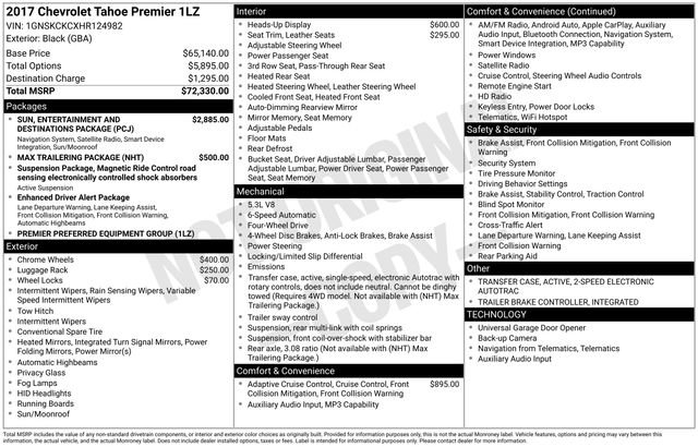 Used 2017 Chevrolet Tahoe Premier image 12