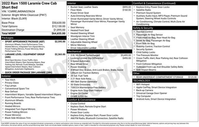 Used 2022 RAM 1500 Laramie w/ Sport Appearance Package image 5