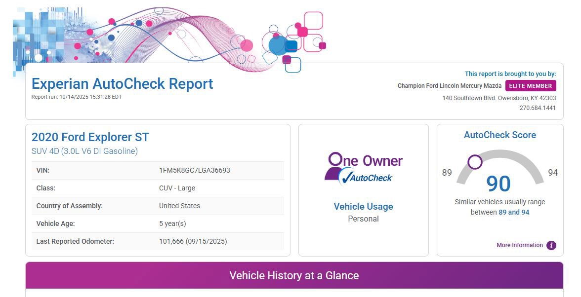 Used 2020 Ford Explorer ST w/ ST Street Pack image 2