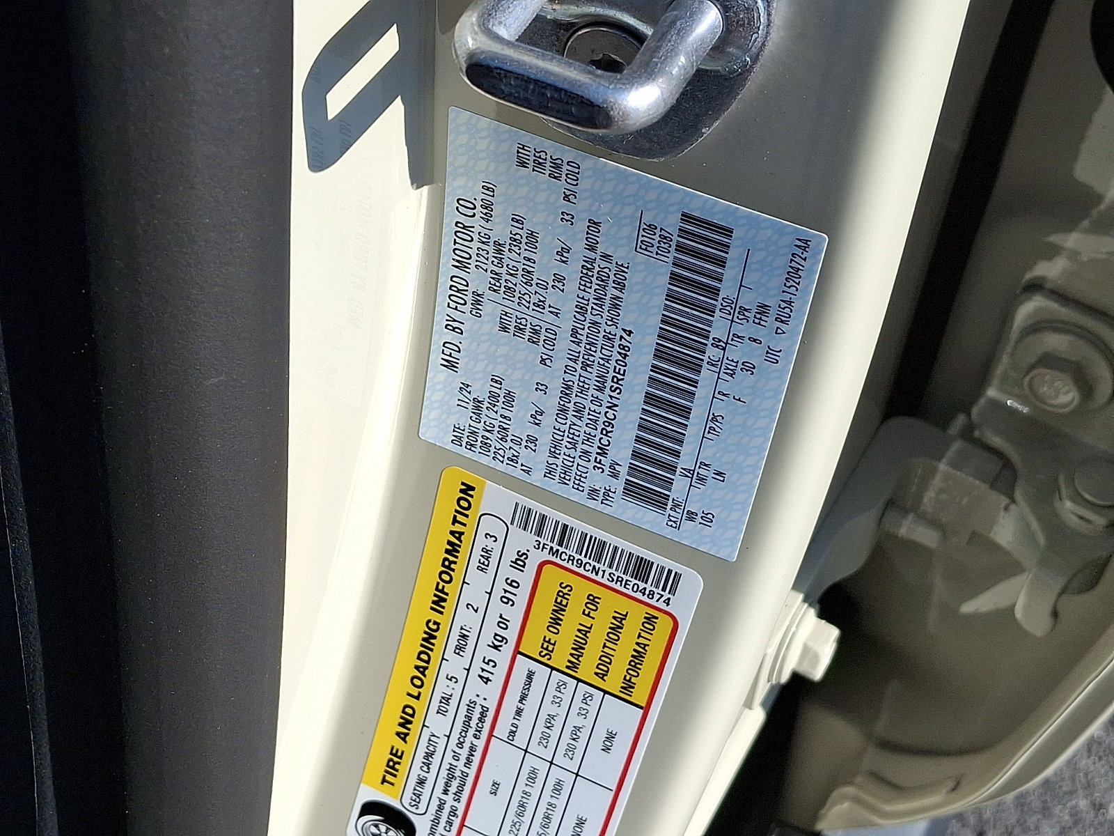 Certified 2025 Ford Bronco Sport Outer Banks w/ Outer Banks Tech Package+ AWD/4WD image 29