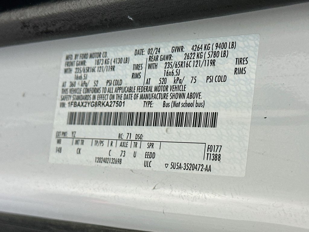 Used 2024 Ford Transit 350 XLT RWD image 32