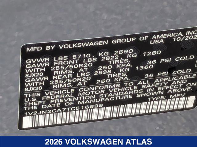 New 2026 Volkswagen Atlas SE image 20