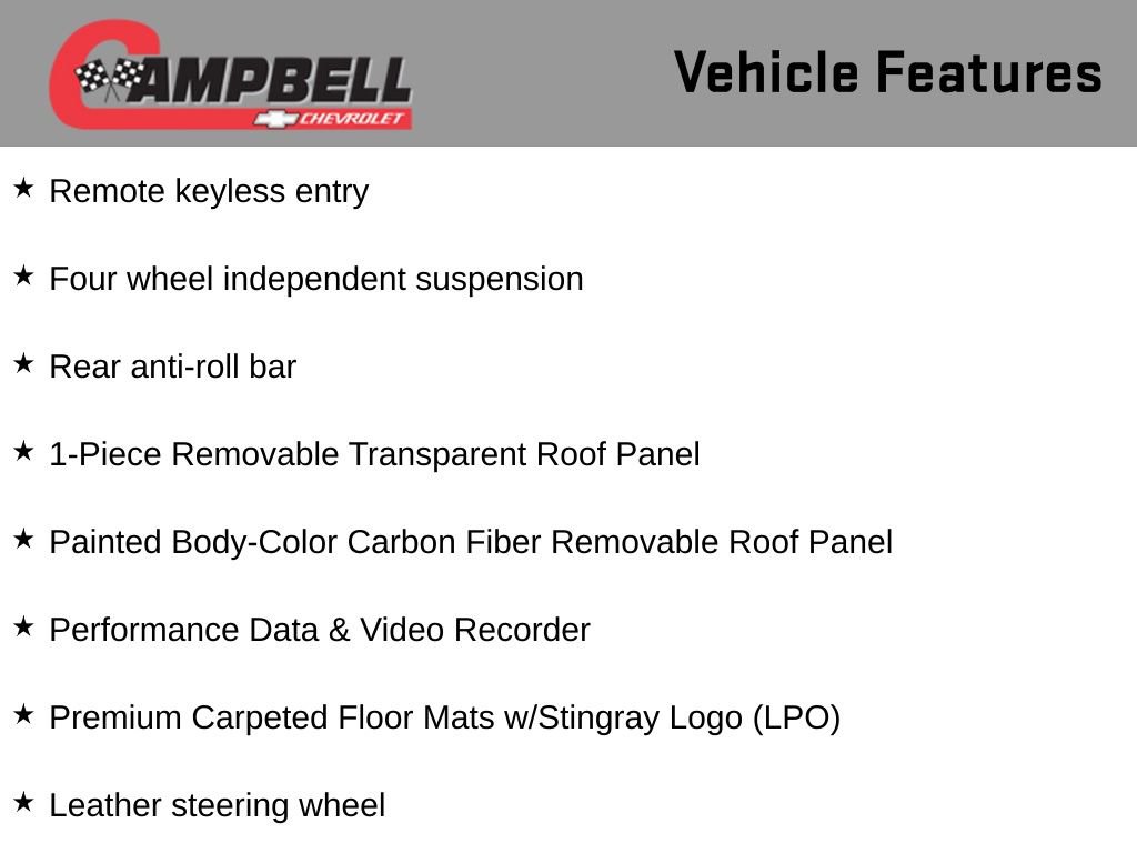 Used 2016 Chevrolet Corvette Stingray Coupe w/ Carbon Flash Badge Package image 8