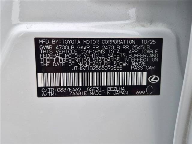 Used 2025 Lexus IS 350 F Sport w/ Accessory Package 2 RWD image 19